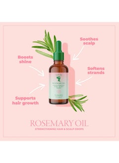 Camille Rose Camille Rose Rosemary Oil Strengthening Hair & Scalp Drops, with Castor, Peppermint & Rosemary Oils, for Hair Growth, Hydration & Strength, 1.9 fl oz  - Image 3