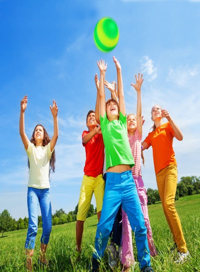 Hooqict 6 Pack 8.5 Inch Playground Balls with Hand Pump and 6 Portable Ball Net Bags Inflatable Sports Balls for Kids Toddlers Kickballs Dodgeball Handballs Recess Balls Indoor Outdoor Games - Image 4