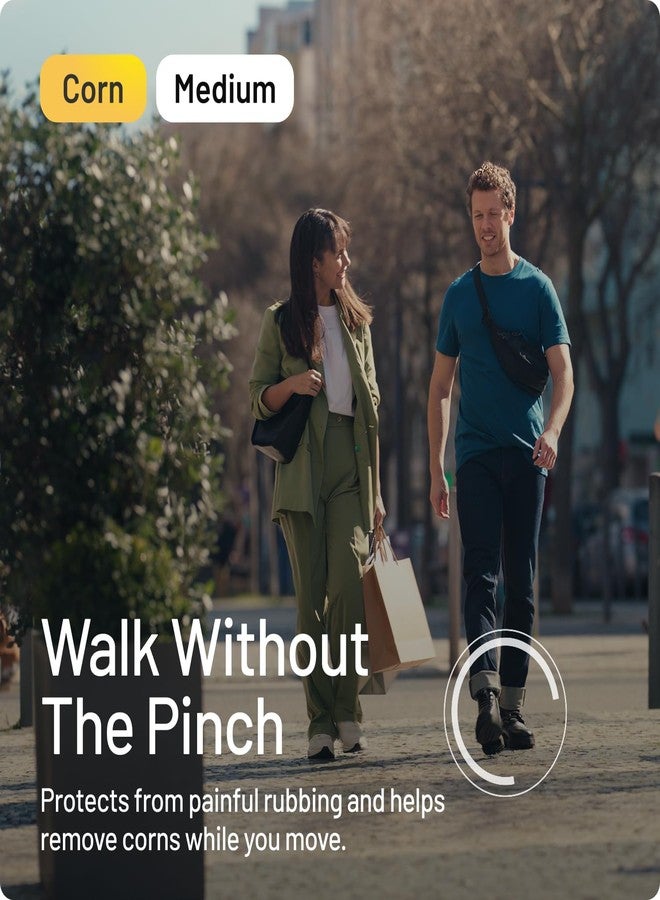 Compeed Corn Medium Size Plasters, 10 Hydrocolloid Plasters, Foot Care, Fast Natural Corn Removal, Dimensions: 1.7 cm x 6.0 cm - Image 2