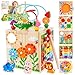 KMTJT Wooden Activity Cube Montessori Toys for 12 Year Old Toddlers One Year Old 1st First Birthday Gift Developmental Toys for 12 Months Baby Boys Girls Bonus Sorting Stacking Board Pink - Image 3