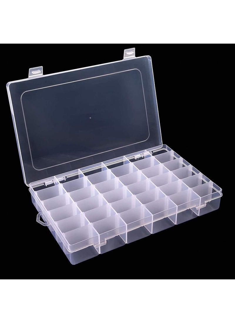 Right Right 36 Grid Multipurpose Plastic Storage Box with Removable/Adjustable Divider for Medicine, Jewellery, Bead, Earring, Hair accessories, Thread, Nail Art, Makeup, Screw, Cosmetics, Stationery (1)  - Image 1