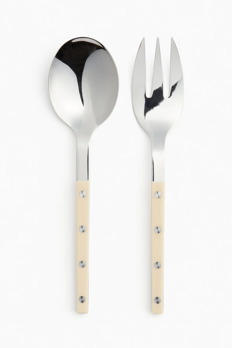 H&M Stainless steel salad servers