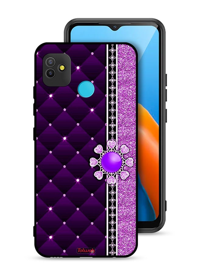 Tolwak Tecno Pop 5 Protective Case Cover Glitter Hearts - Image 1