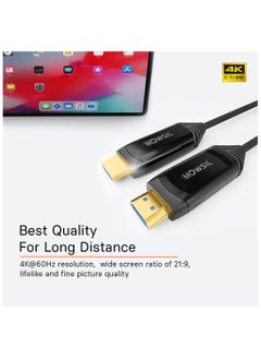 موسل موسيل كيبل 4K أي او سي اتش دي ام أي 60 هرتز 2.0 مقاس 100 متر  - Image 1