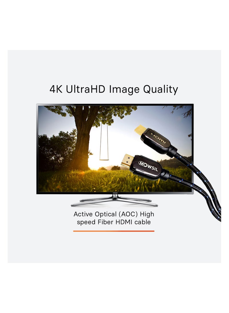 موسل - موسيل كيبل 4K أي او سي اتش دي ام أي 60 هرتز 2.0 مقاس 100 متر - Image 1