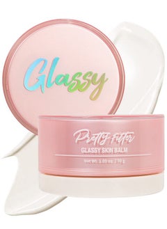 Touch in Sol TOUCH IN SOL Pretty Filter Glassy Skin Balm Primer 1.05 oz. - Skin Smooth Moisturizing Primer before Makeup - Natural Glow Face Cream Moisturizer with Shea Butter and Rose Flower Water  - Image 1