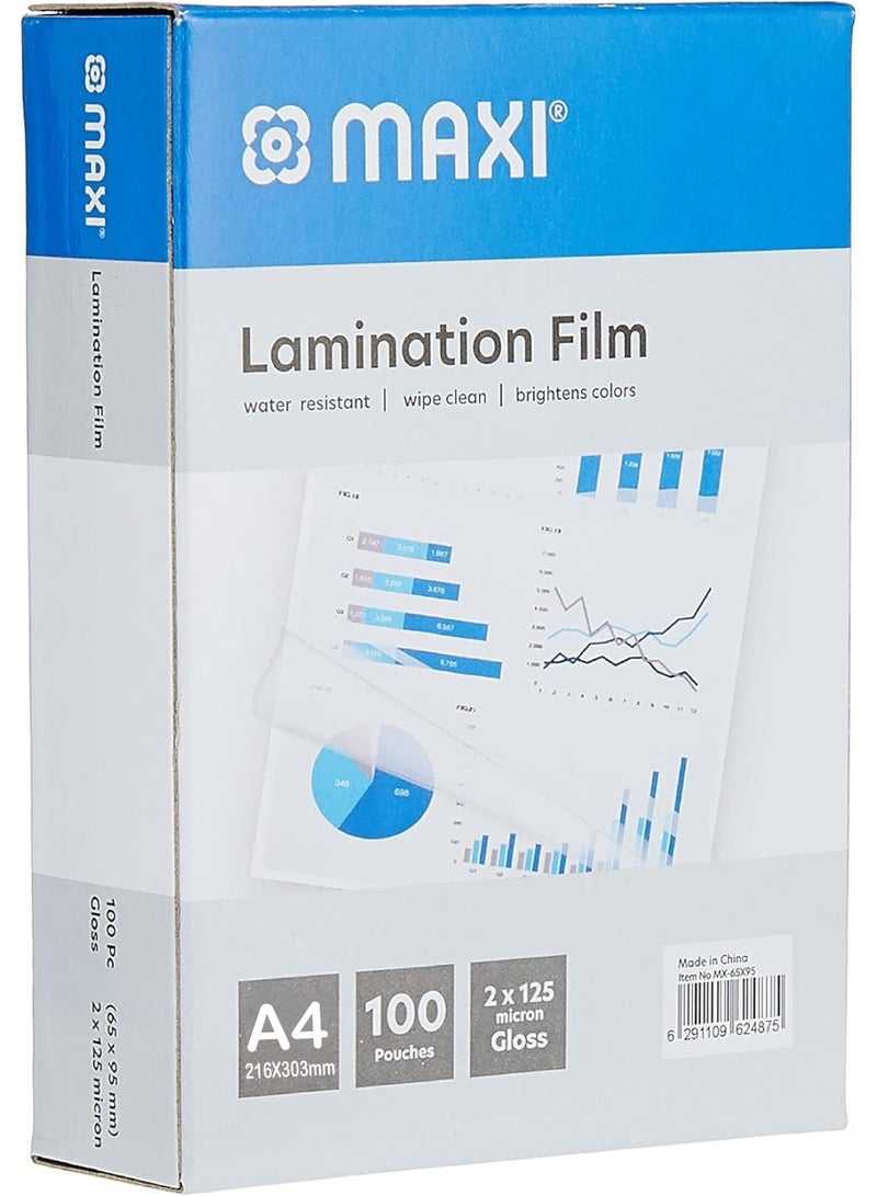 Maxi Lamination Film 216X303Mm Box Of 100Pc-A4 Size - Image 1
