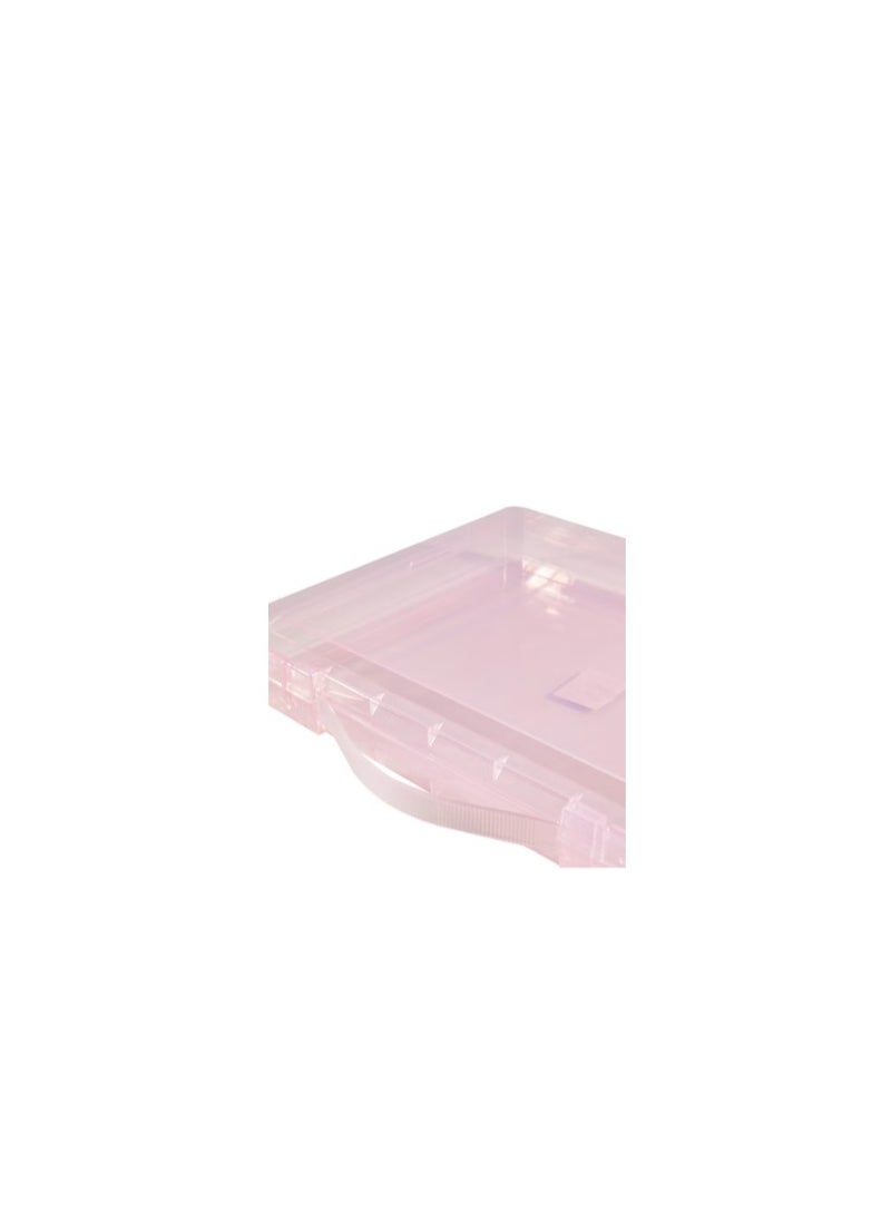 A4 Size File Box With Handle Assorted Colours