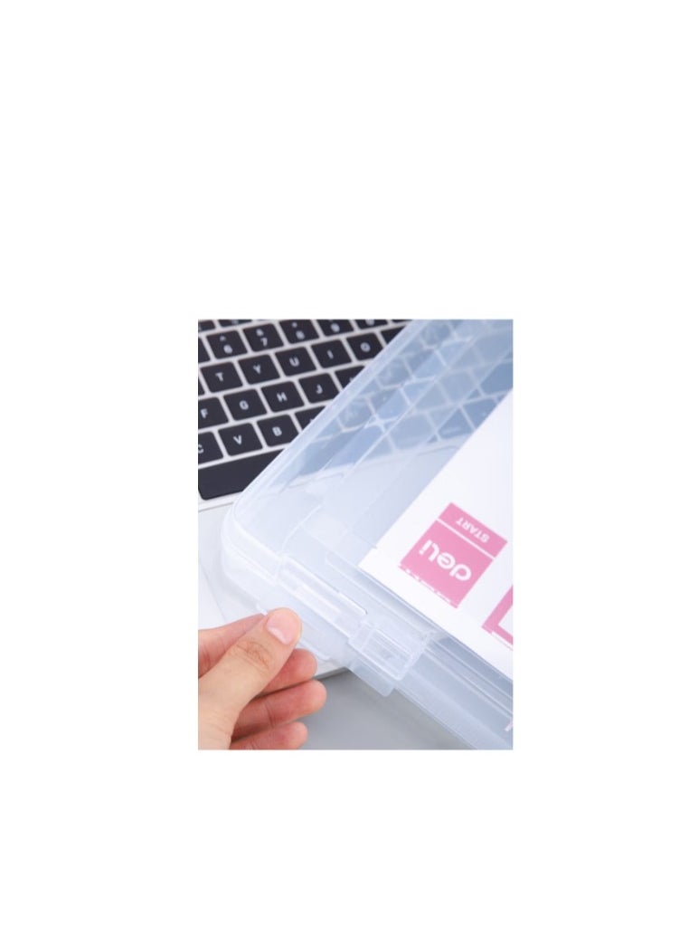 A4 Size File Box With Handle Assorted Colours