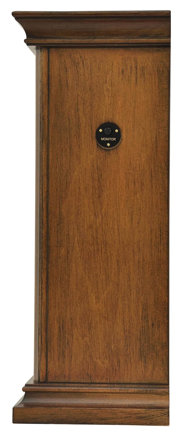 Rhythm RHYTHM Elegant Brown Wooden Case Analog Melodies in Motion Hourly Chime Westminster Rotating Pendulum Tabletop Home Decor Desk Clock Size 23 x 126 x 33 CM Weight 2400 Gram CRH270UR06  - Image 5
