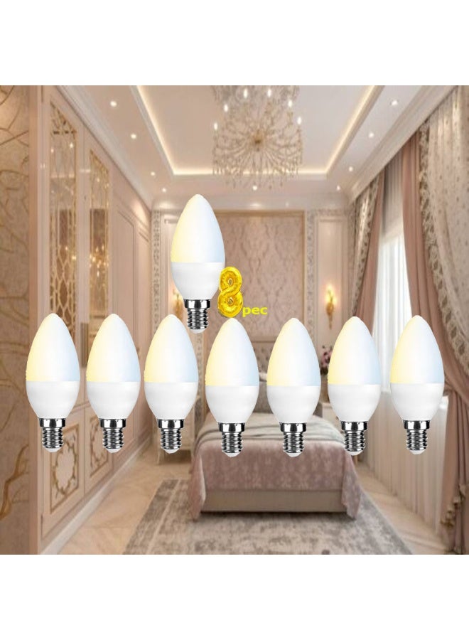LED bulbs, 5 watts, 8 bulbs (equivalent to 40 watts of traditional bulbs).