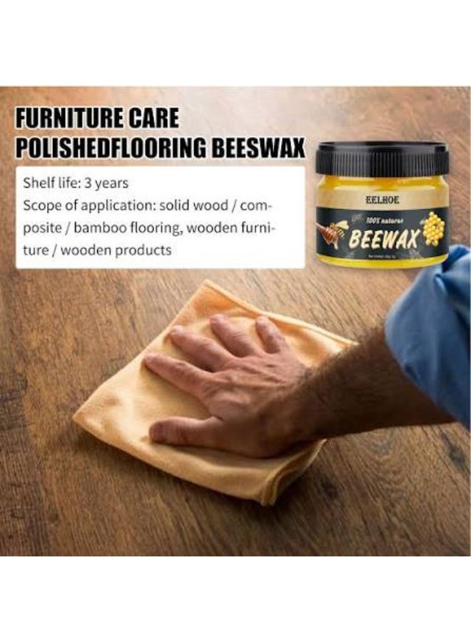 KELHOE Natural Multipurpose Beeswax Wood Polish for Furniture, Floor, and Doors - 85g - Image 3