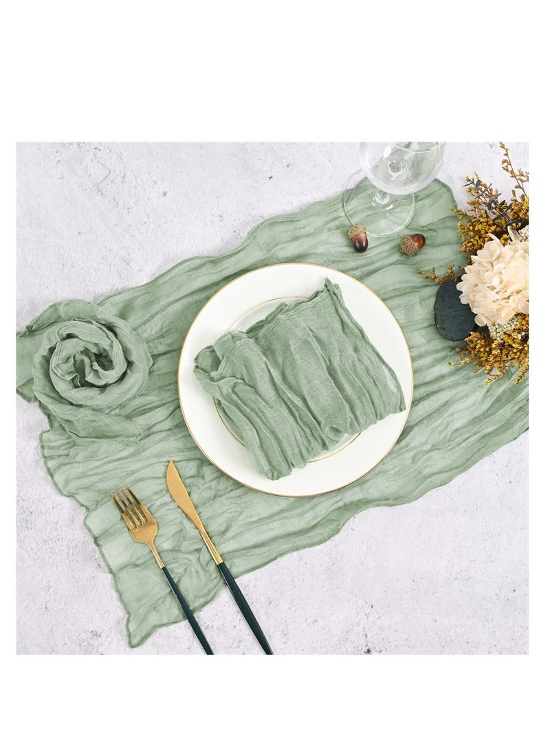 Bali Yarn Pleated Napkin Table Cloth Decoration Wedding Party Evening Napkin Placemat  - Image 1