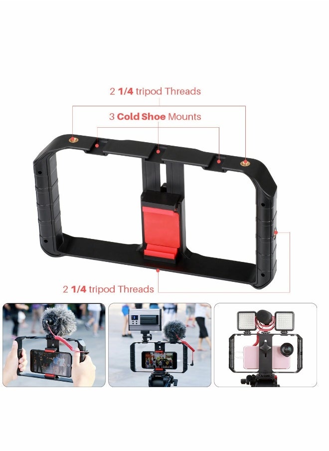 Generic Filmmaking Case, U Rig Pro Smartphone Video Rig, mobile phone handheld recording video shooting live rabbit cage, VL49 RGB Video Lights  - Image 4