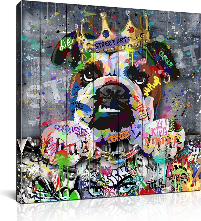 SIXTTART Graffiti Dog Wall Art - Image 1