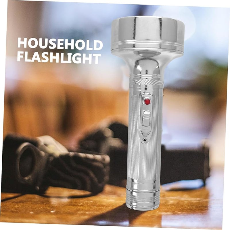 Vintage Aluminum Flashlight Portable Old Fashioned Torch for Outdoor Night Use - Image 5
