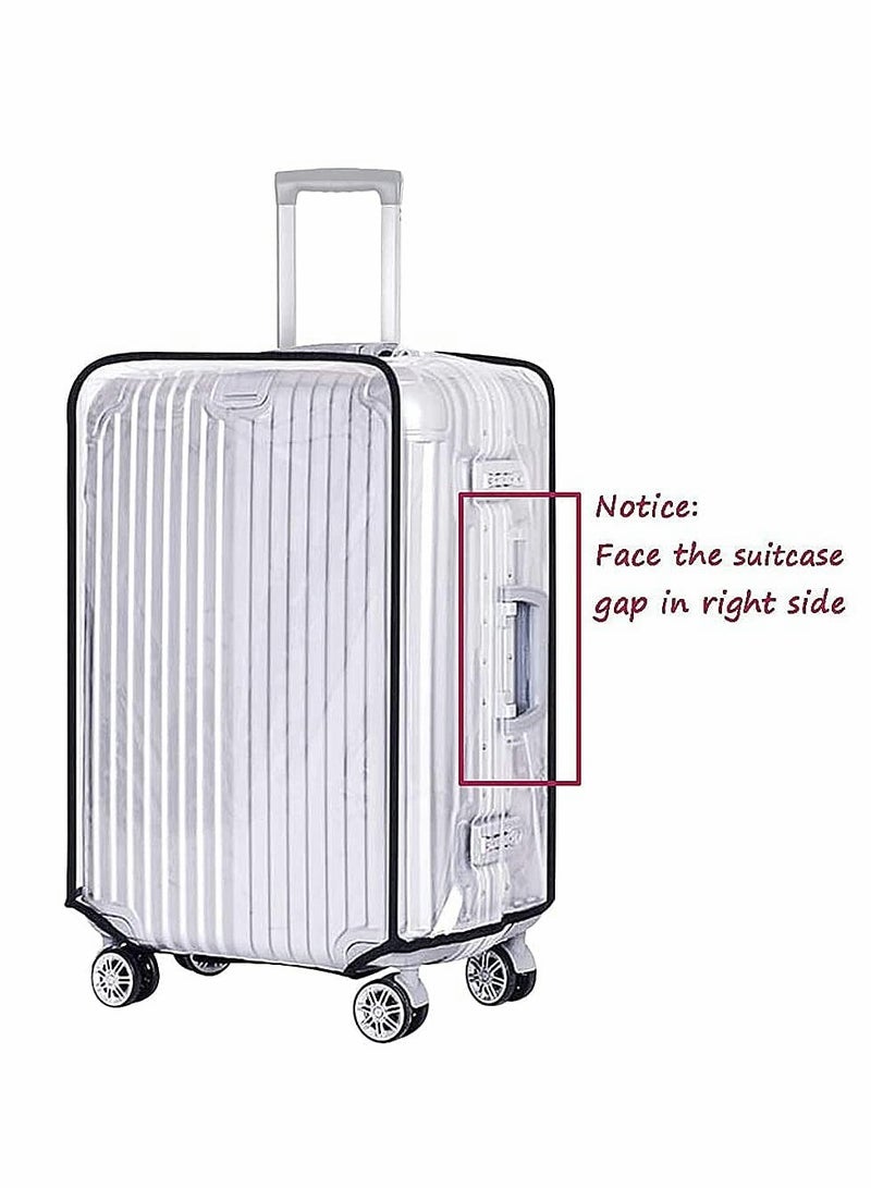 Barakah Clear PVC Suitcase Cover Protectors, Travel Luggage Trolley Case Cover, Transparent Travel Luggage Cover Waterproof Dust-Proof Scratchproof for Business Trip Daily Using (26 Inch) - Image 2