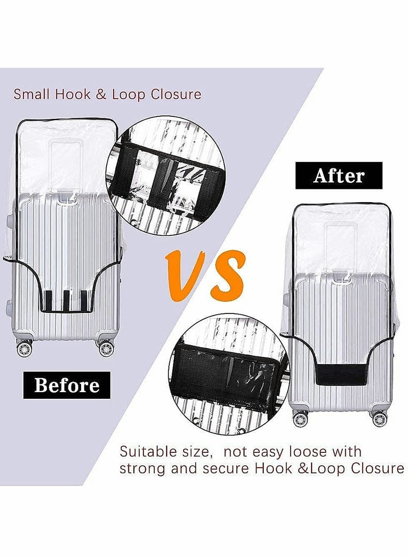 Barakah Clear PVC Suitcase Cover Protectors, Travel Luggage Trolley Case Cover, Transparent Travel Luggage Cover Waterproof Dust-Proof Scratchproof for Business Trip Daily Using (26 Inch) - Image 3