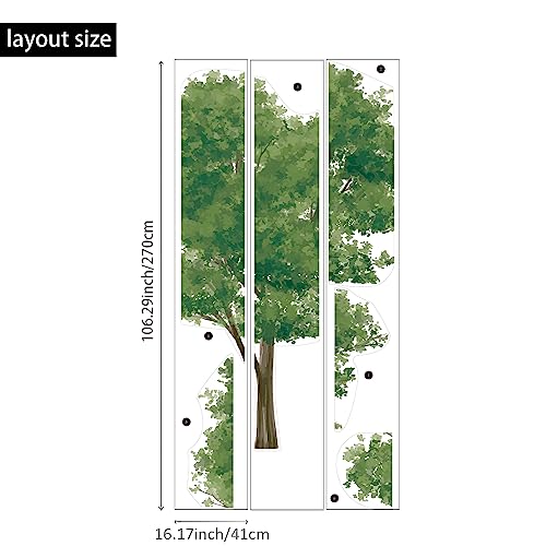 astrkiz Extra Huge Trees Wall Decals Peel and Stick, Self Adhesive PVC Realistic Tree Forest Wall Mural Sticker, Precut Maple Tree Wall Art Decor for Kids Bedroom Playroom Nursery Room, 70.86"x88.58" - Image 3