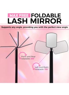Generic Large Flexible Square Lash Mirror, Lightweight Folding Makeup Cosmetic Inspection for Travel  - Image 3
