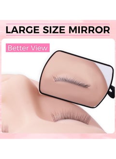 Generic Large Flexible Square Lash Mirror, Lightweight Folding Makeup Cosmetic Inspection for Travel  - Image 2