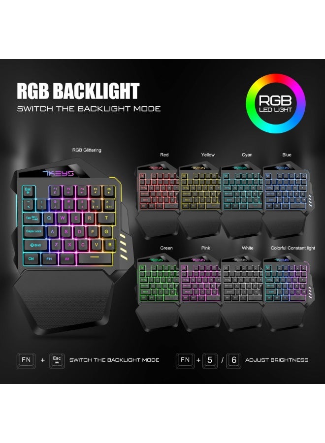 EBMINI New Bluetooth Wireless Office Left-Handed Gaming Keyboard - Image 3