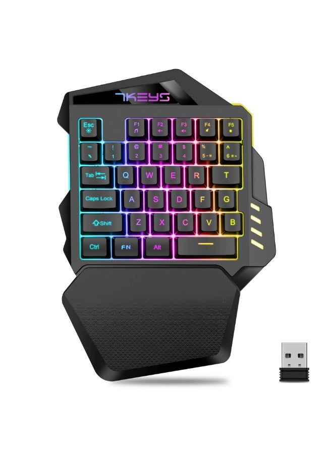 EBMINI New Bluetooth Wireless Office Left-Handed Gaming Keyboard - Image 1