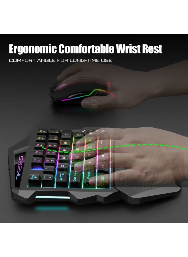 EBMINI New Bluetooth Wireless Office Left-Handed Gaming Keyboard - Image 2