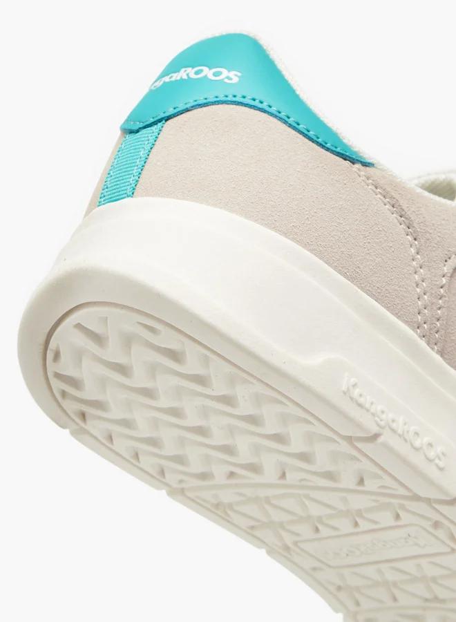 kangaROOS Women's Logo Detail Sneakers with Hook and Loop Closure