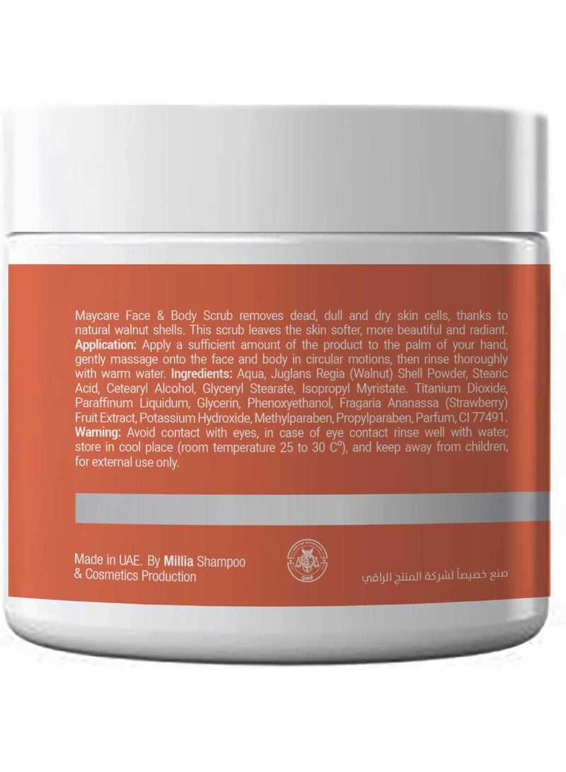 MAYCARE Exfoliating Face And Body Scrub With Strawberry Extacts 500ml - Image 2