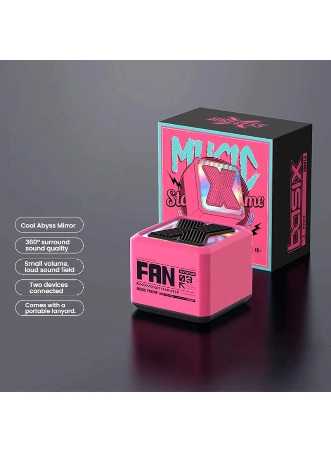 Fan Mini smart wireless Bluetooth audio atmosphere light outdoor portable gift desktop small audio - Image 4