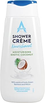 Astonish Shower Crme Exotic Coconut Cleanses and Moisturises Coconut Bamboo and Melon Scented 400ml - Image 1