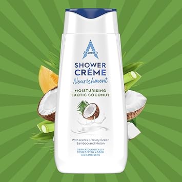 Astonish Shower Crme Exotic Coconut Cleanses and Moisturises Coconut Bamboo and Melon Scented 400ml - Image 3