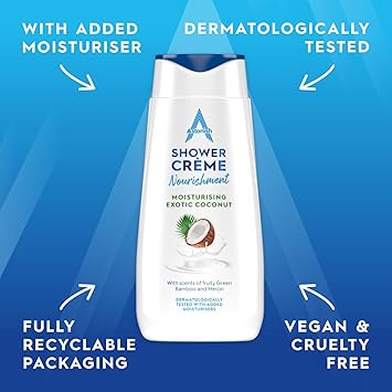 Astonish Shower Crme Exotic Coconut Cleanses and Moisturises Coconut Bamboo and Melon Scented 400ml - Image 4