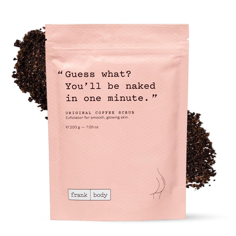 Frank Body Original Coffee Scrub 705oz  Natural  Cruelty Free Exfoliating Body Scrub  Hydrating Vegan Scrub Skin Care For Stretch Marks Acne Cellulite  1ct