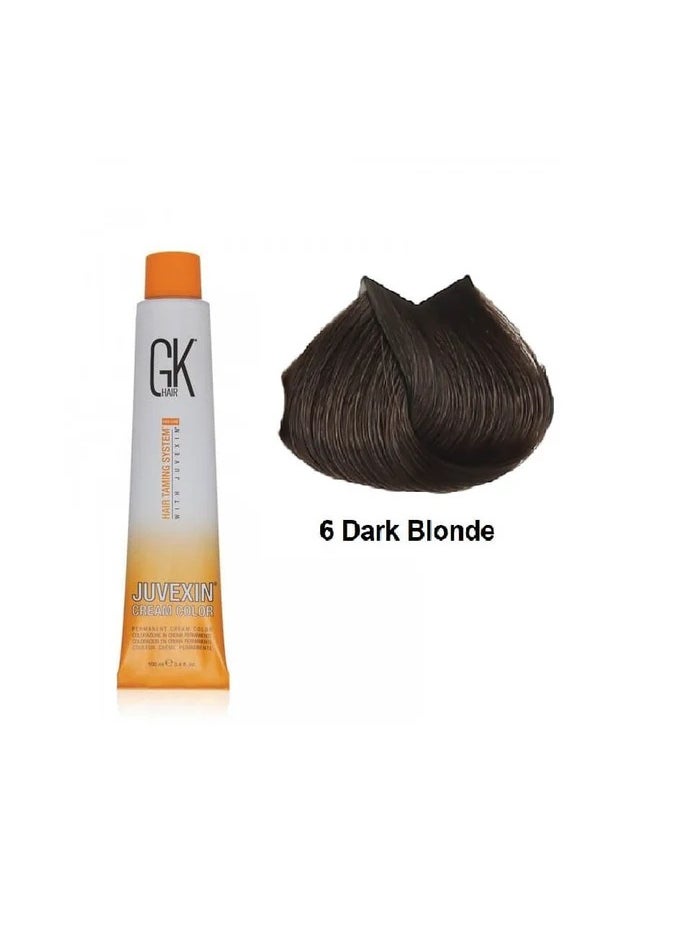 GK Hair - GK Hair Color 6 Dark Blonde 100 ml - Image 1