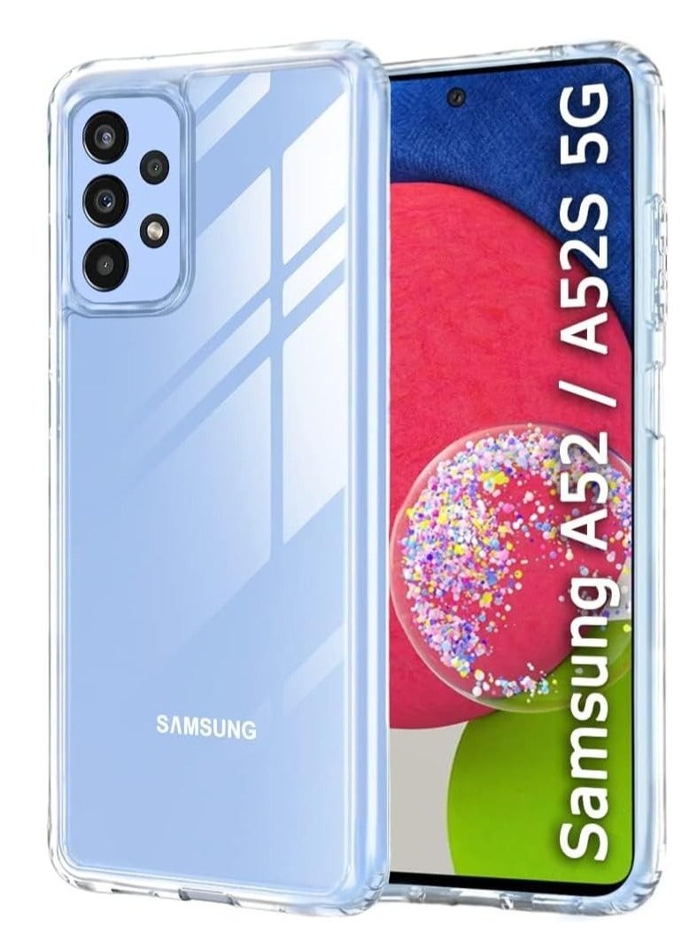 Silicone Back Cover for Samsung Galaxy A52, Clear - Image 1