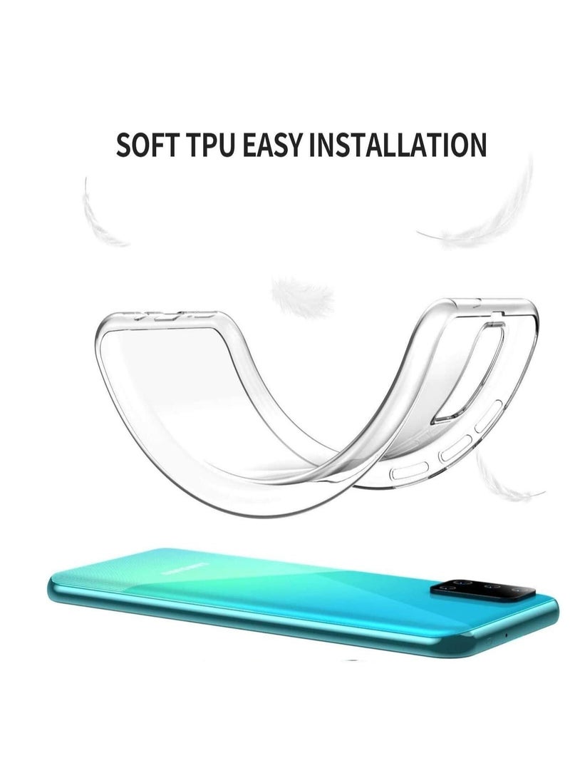 Silicone Back Cover for Samsung Galaxy A52, Clear - Image 2