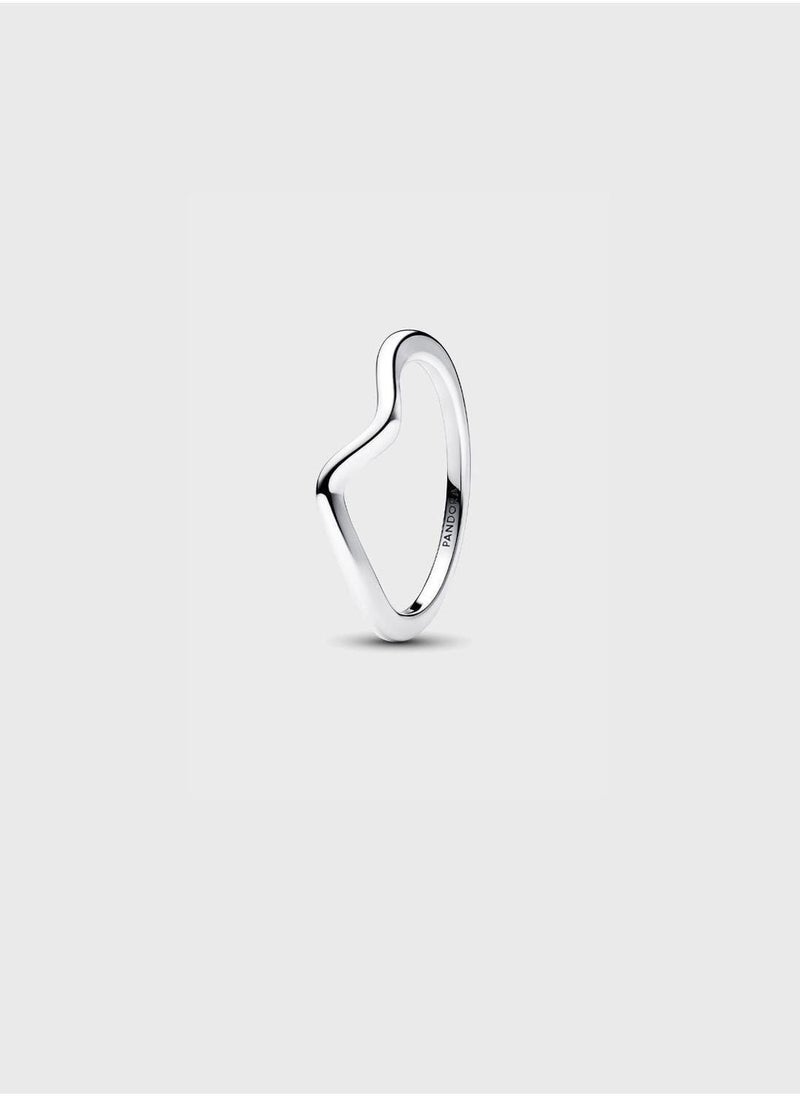 PANDORA Polished Wave Ring - Image 1