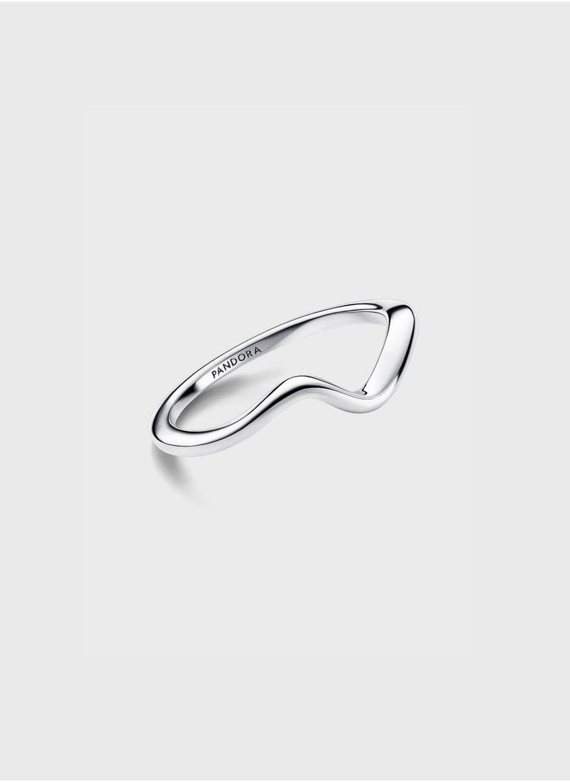 PANDORA Polished Wave Ring - Image 2