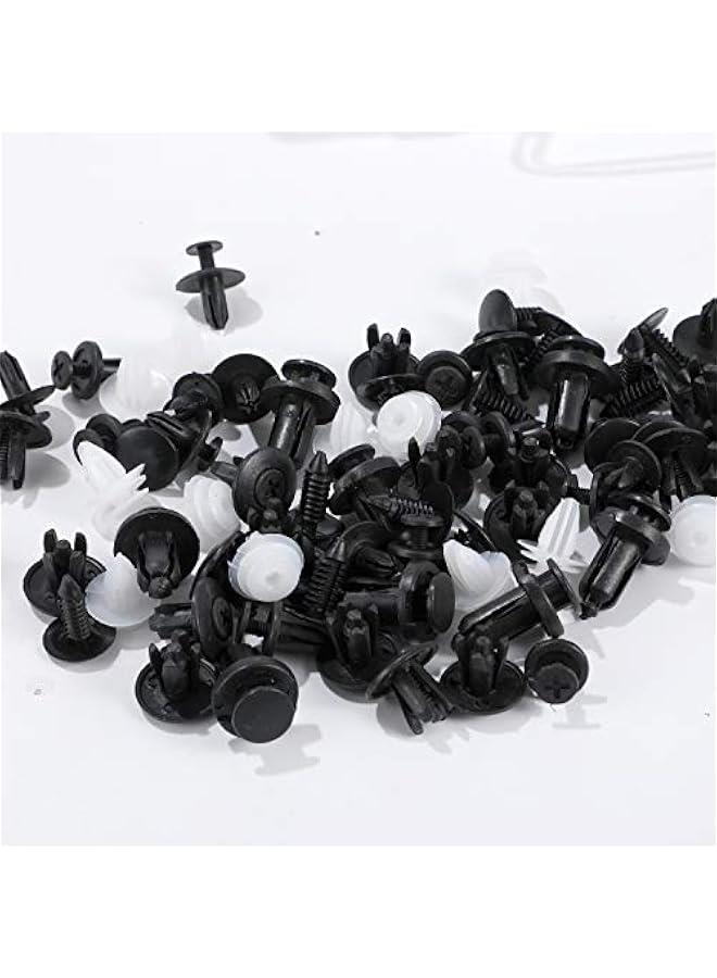 Generic 100Pcs Car Body Trim Clips - Car Retainer Clips Universal Auto Clips Plastic Nylon Rivet Trim Clamp, Car Door Bumper Fender Retainer Clips Liner Sealing Strip Fixed Clips Fasteners Tools - Image 2