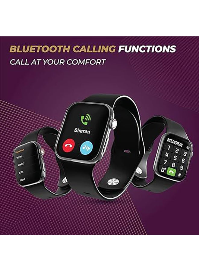 Hammer Renewed - Pulse Ace Pro Bluetooth Calling Smartwatch with SpO2 & 1.81” Aluminium Alloy Body -Black - Image 2