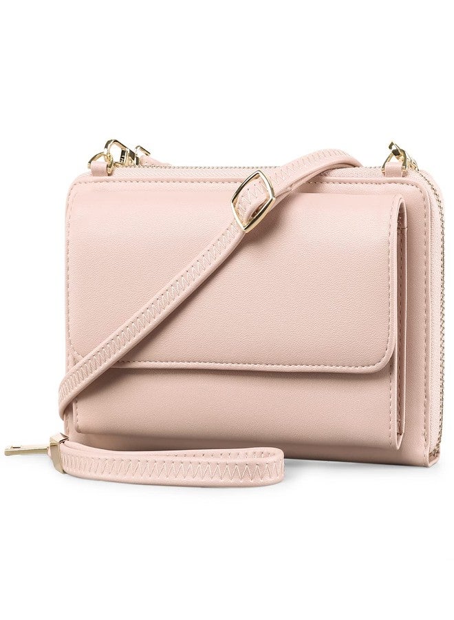 FALAN MULE RFID Womens Wallet Purse Wristlet PU Leather Crossbody Clutch with 2 Straps - Image 1
