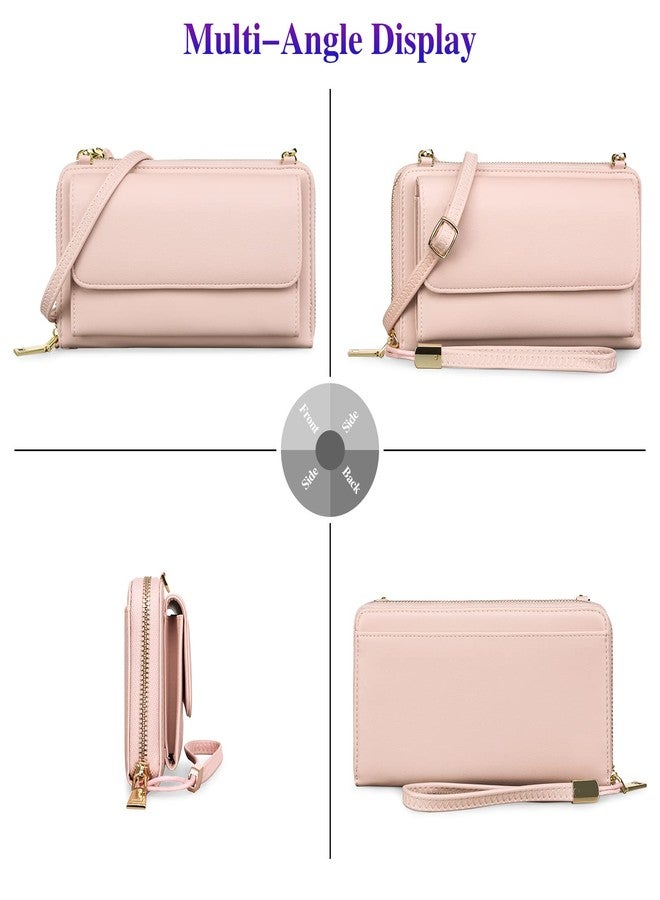 FALAN MULE RFID Womens Wallet Purse Wristlet PU Leather Crossbody Clutch with 2 Straps - Image 2