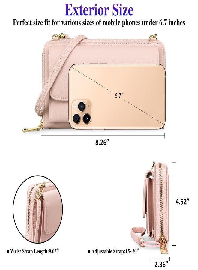 FALAN MULE RFID Womens Wallet Purse Wristlet PU Leather Crossbody Clutch with 2 Straps - Image 4
