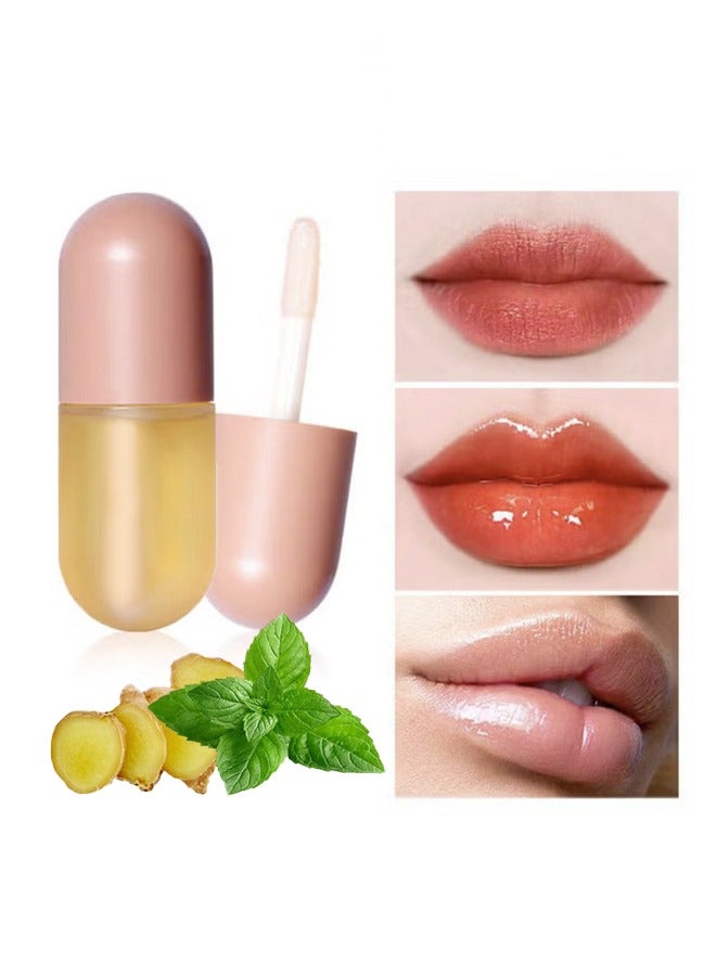 راني دراجون الشفاه ممتلئ ماكسيميزر ترطيب الشفاه العناية حجم بلسم المتطرفة Buxom النبات الشفاه جوهر العلاج النفط مصل مكثف للشفاه الجافة المتشققة ترطيب العناية بالشفاه ملمع ممتلئ ، حشو الشفاه ، قناع الشفاه - Image 1