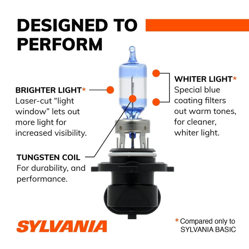 SYLVANIA 9005 SilverStar Ultra High Performance Halogen Headlight Bulb, (Contains 2 Bulbs) - Image 5