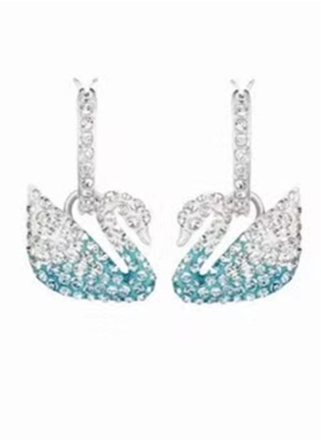 Generic - Swarovski Fashion Iconic Swan Pierced Earrings - Image 1