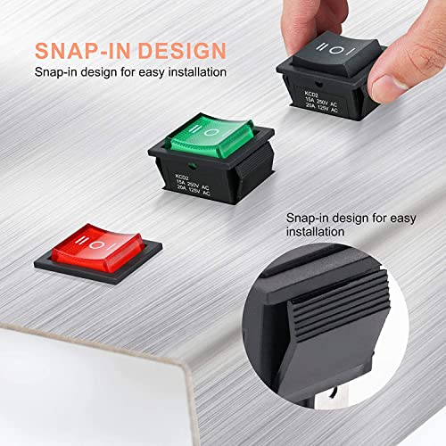 SARTE SA72T72 Car Fog Light Switch | Car Switch Button | Car On Off Switch | Rocker Switch | Car Dashboard Switch (12V 20A | 6 Pin) (2 PCS) - Image 5