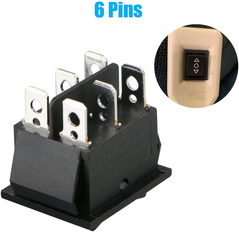 SARTE SA72T72 Car Fog Light Switch | Car Switch Button | Car On Off Switch | Rocker Switch | Car Dashboard Switch (12V 20A | 6 Pin) (2 PCS) - Image 3